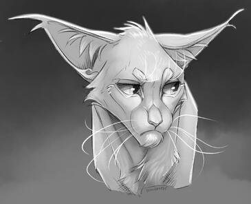 Shaded bust sketch