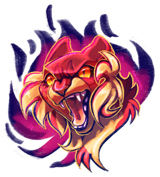 Colored shaded headshot