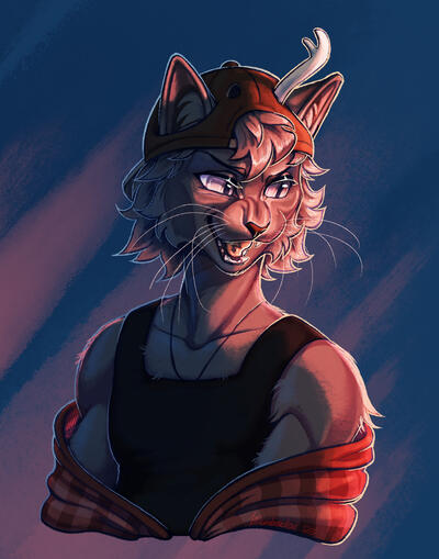 Semi-painted bust