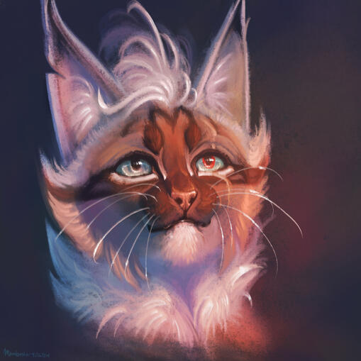 Painted headshot